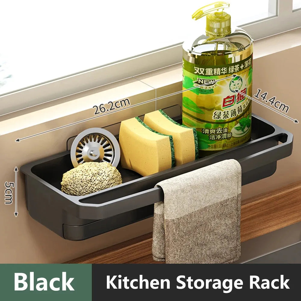 Kitchen Sink Drain Rack – Sponge & Soap Holder