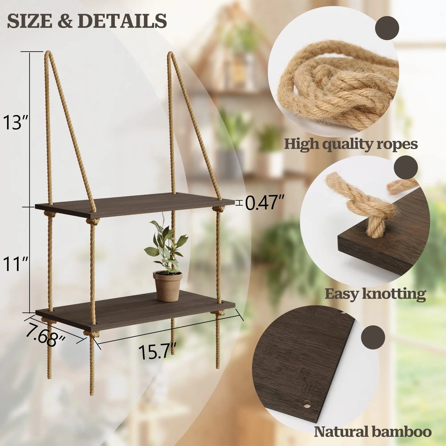 Woven Hanger Wall Shelves