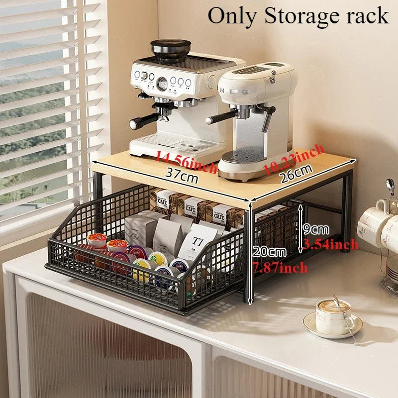 Modern Microwave Shelf – Countertop Rack
