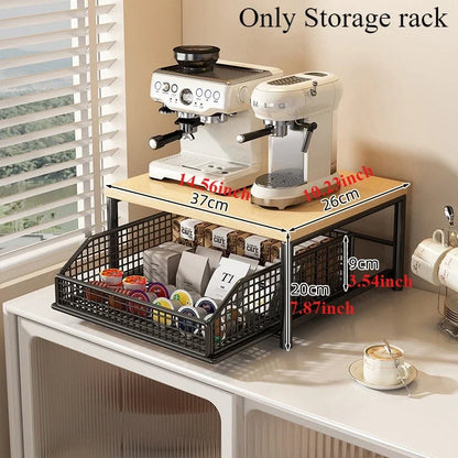 Modern Microwave Shelf – Countertop Rack