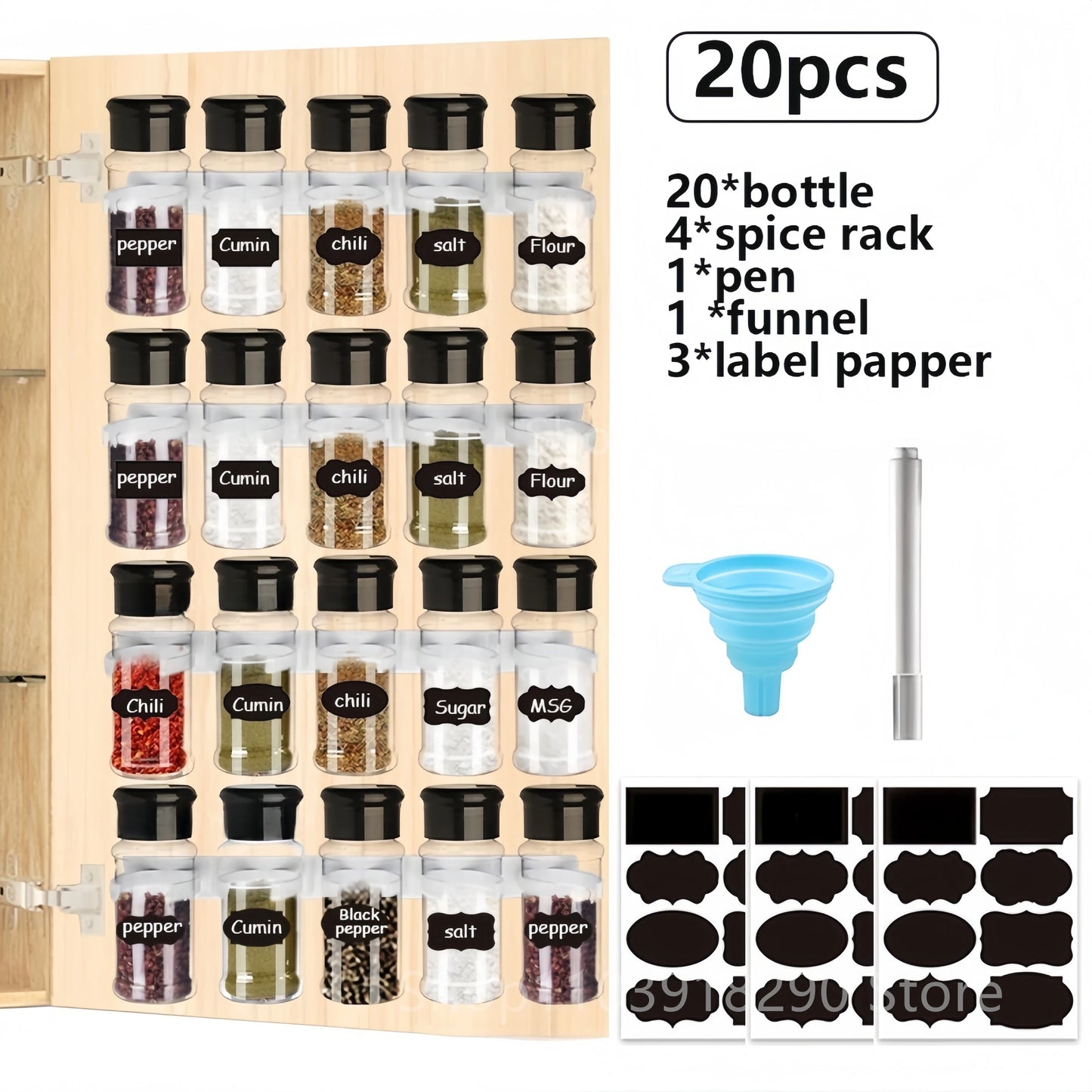 Spice Jars Set – 5/10/15/20PC