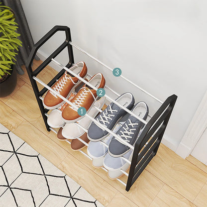4-Layer Trapezoid Shoe Rack – Modern