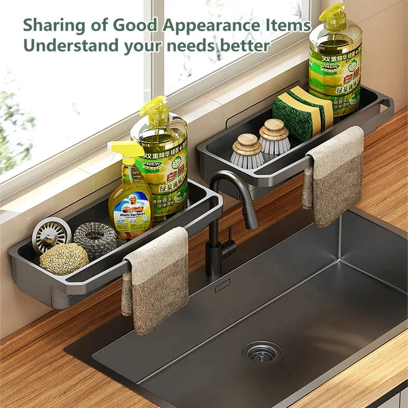 Kitchen Sink Drain Rack – Sponge & Soap Holder