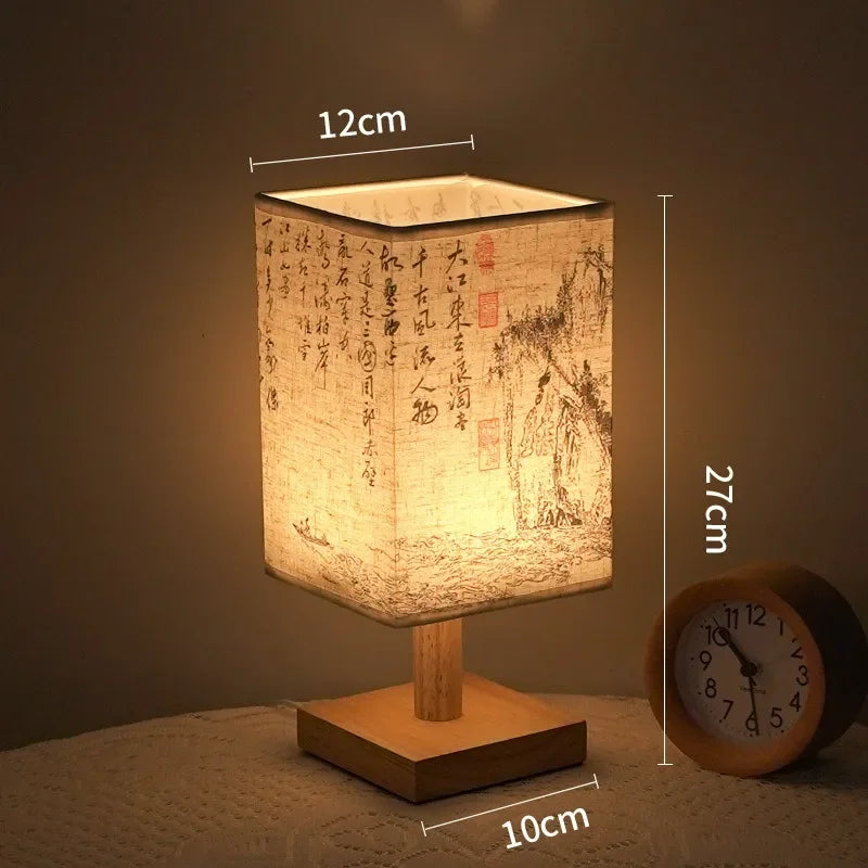 Square Fabric Desk Lamp