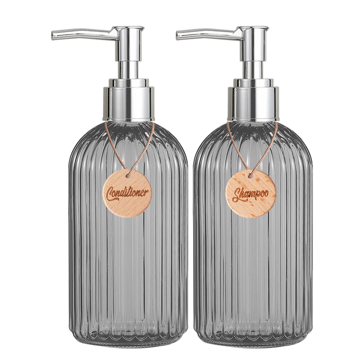 Shower Shampoo & Body Wash Dispenser Set