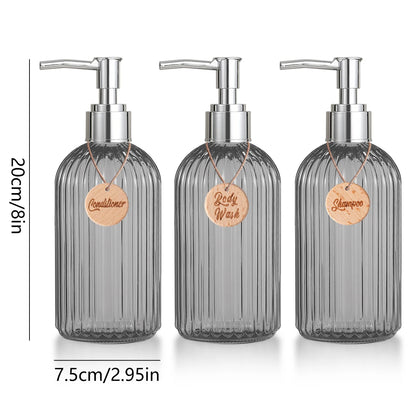 Shower Shampoo & Body Wash Dispenser Set