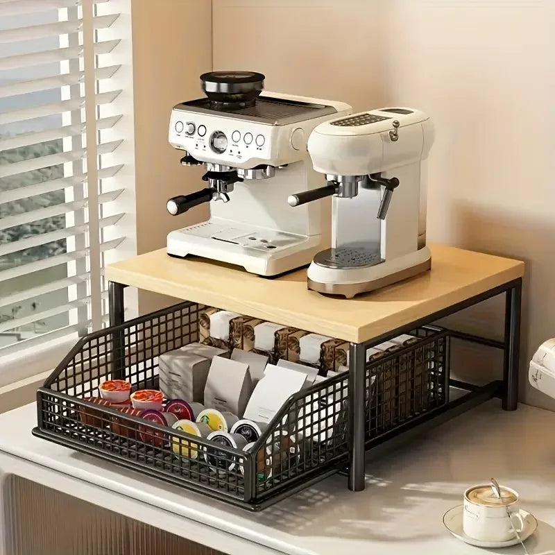 Modern Microwave Shelf – Countertop Rack
