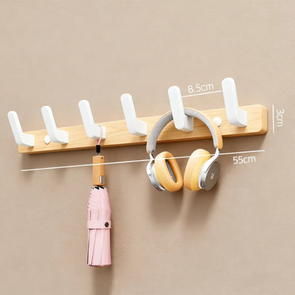 Walnut Wall Coat & Hook Rack