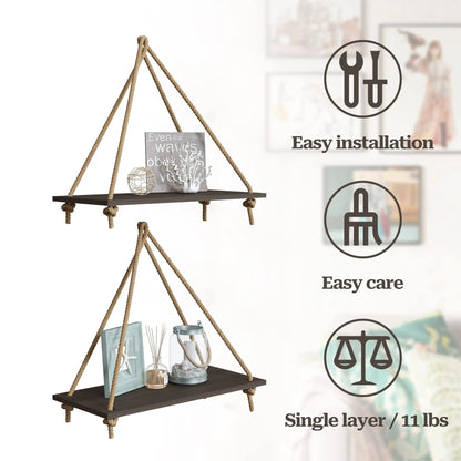 Woven Hanger Wall Shelves