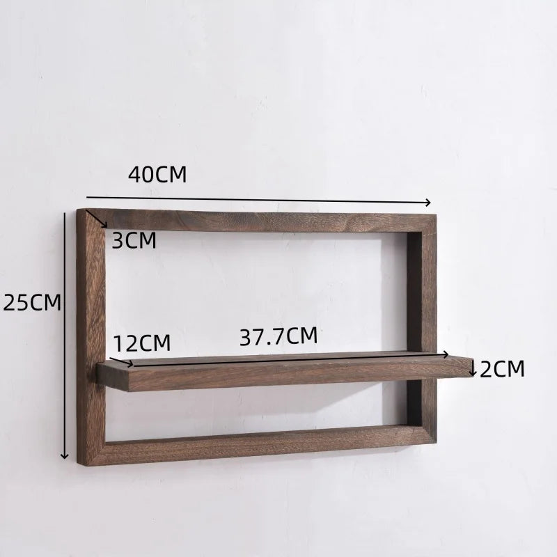 Rustic Hanging Wall Shelves