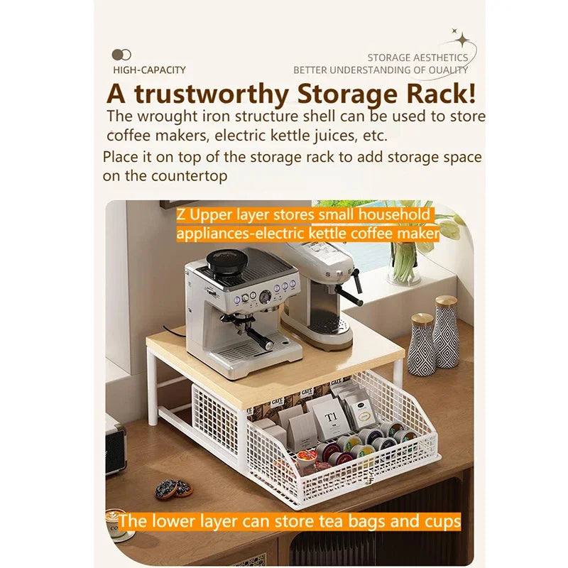 Modern Microwave Shelf – Countertop Rack