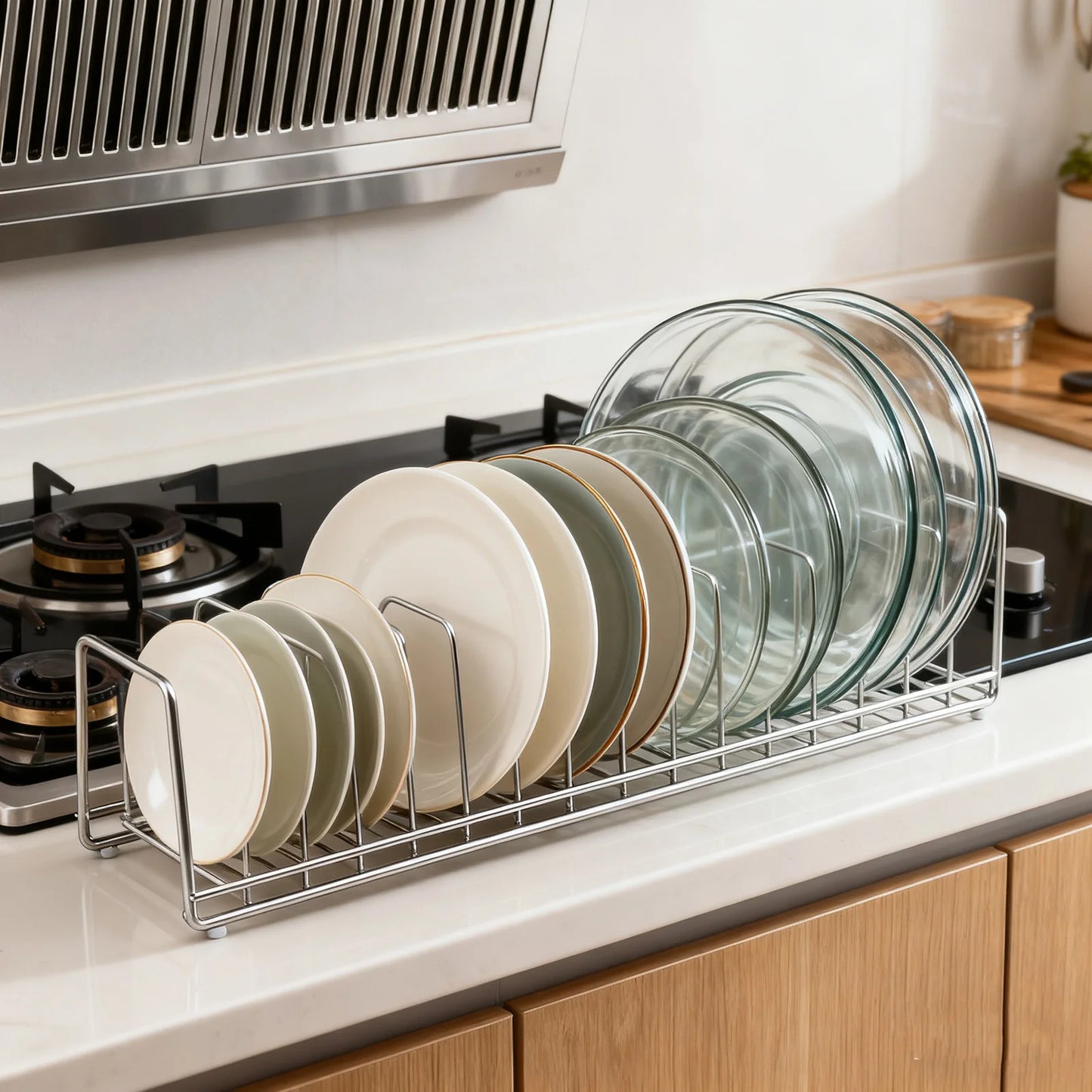 Kitchen Bowl Rack – Stainless Steel