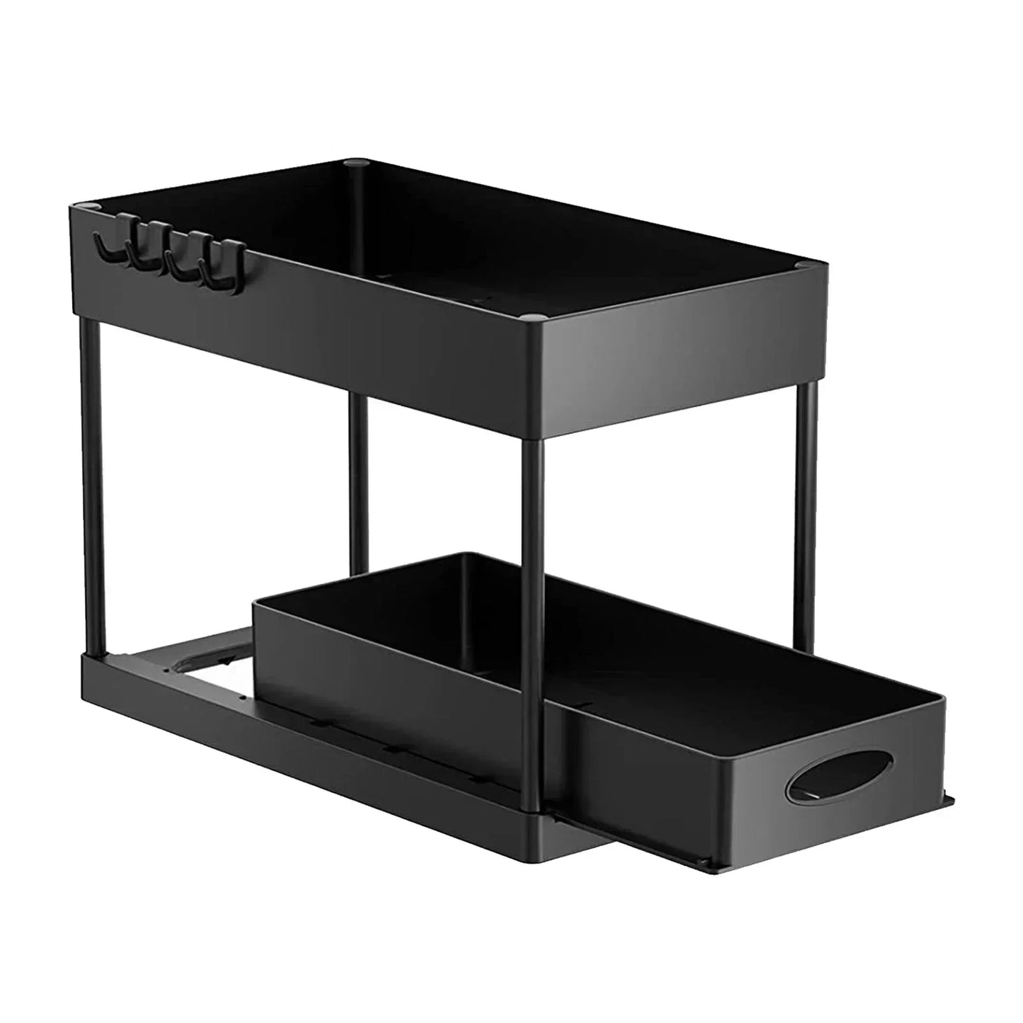 2-Tier Under-Sink Organizer – Sliding Basket
