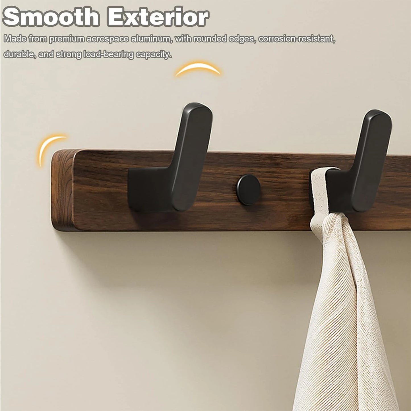 Walnut Wall Coat & Hook Rack