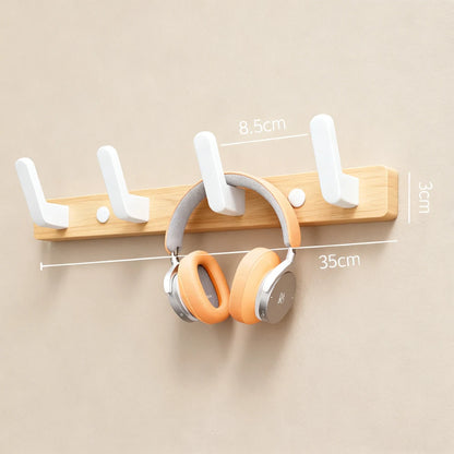 Walnut Wall Coat & Hook Rack
