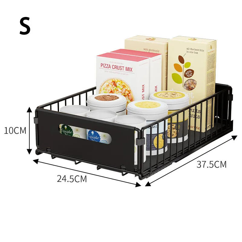 Pull-Out Cabinet Organizer Rack