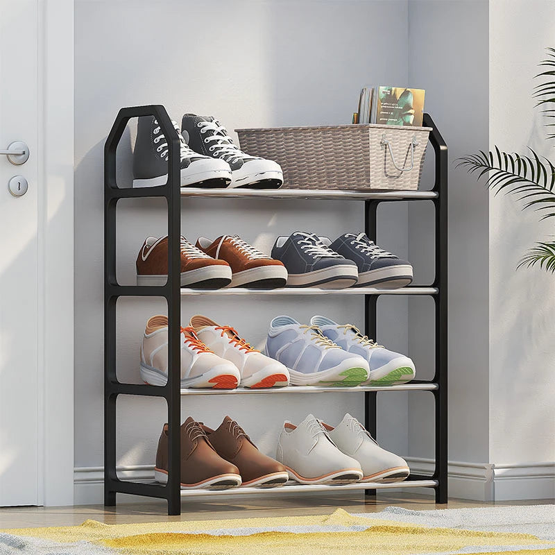 4-Layer Trapezoid Shoe Rack – Modern