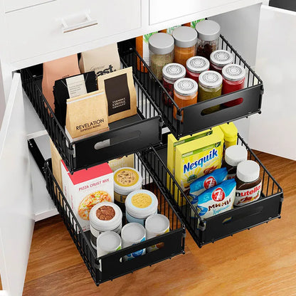 Pull-Out Cabinet Organizer Rack
