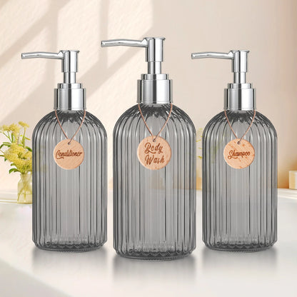Shower Shampoo & Body Wash Dispenser Set