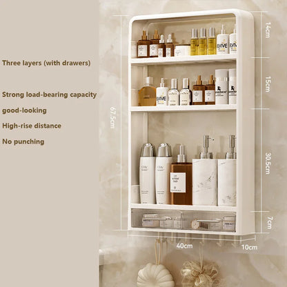 Wall-Mounted Bathroom Storage Rack