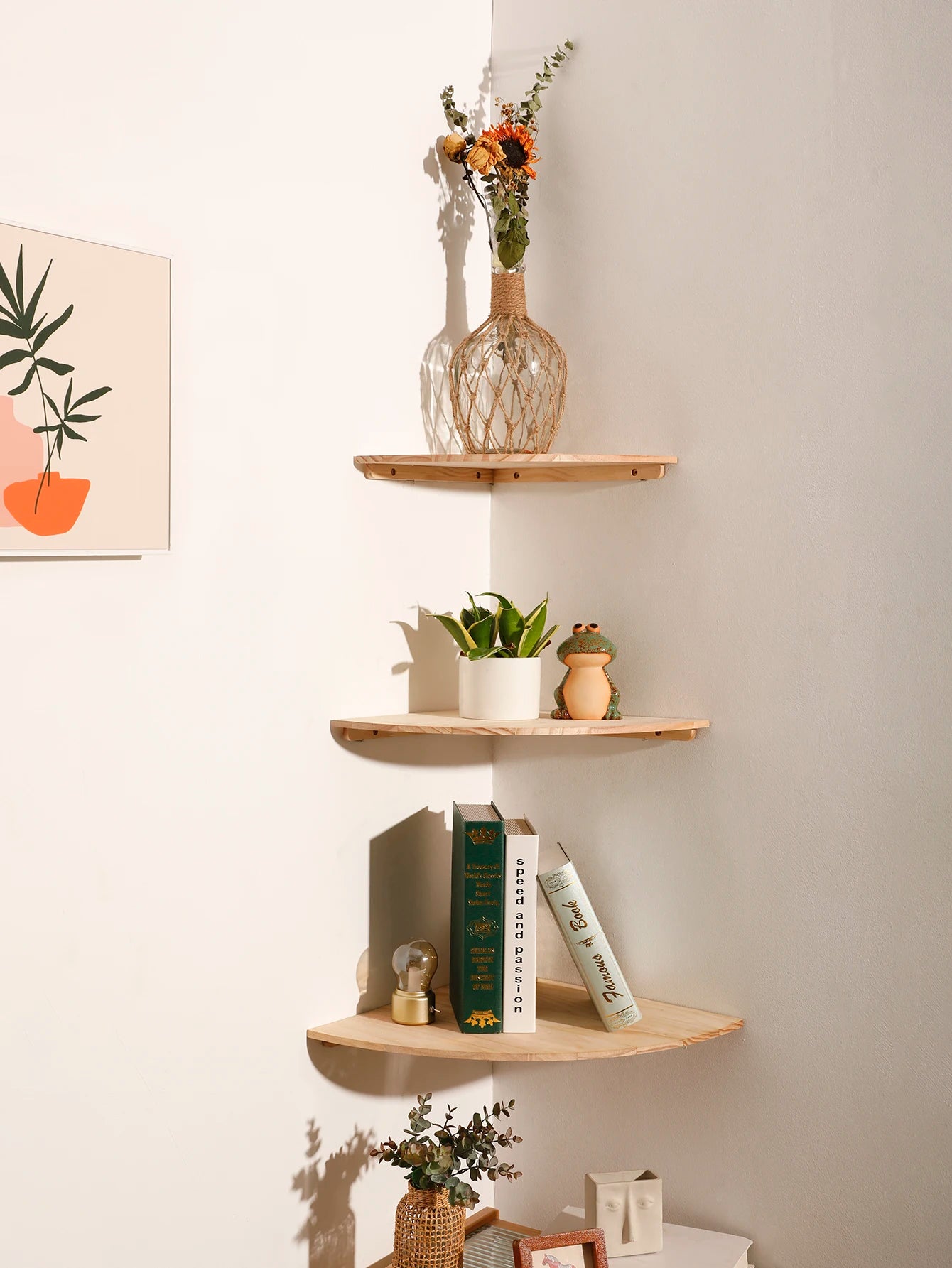Minimalist Corner Wall Shelf