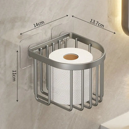 No-Drill Aluminum Shower Shelf