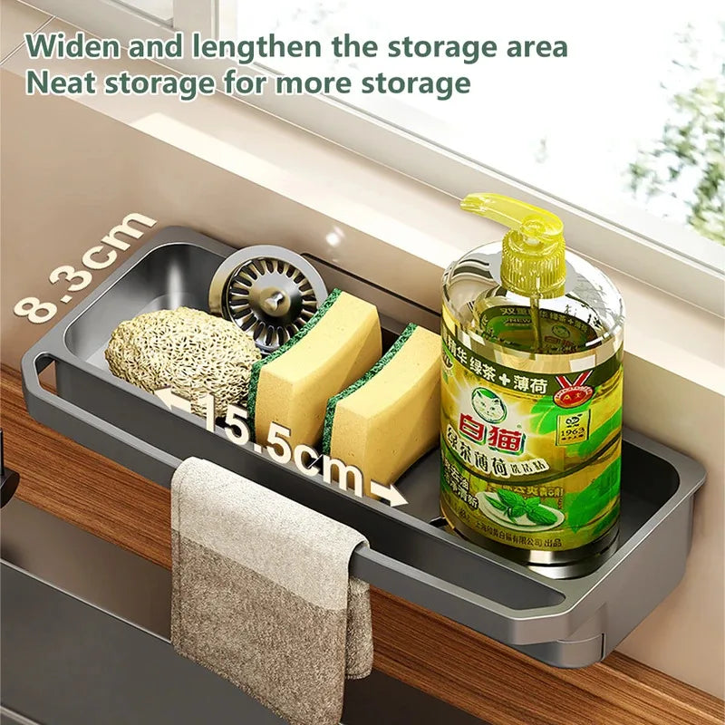 Kitchen Sink Drain Rack – Sponge & Soap Holder