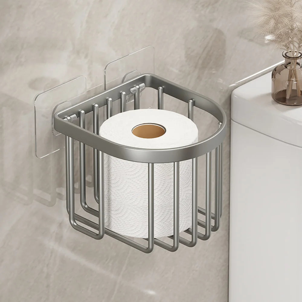 No-Drill Aluminum Shower Shelf