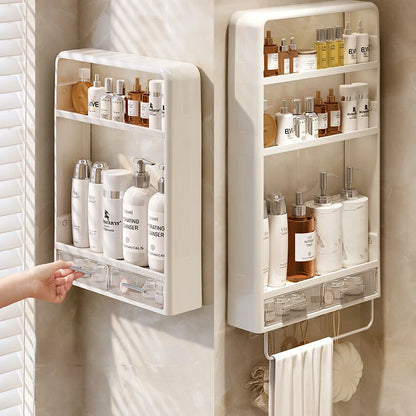 Wall-Mounted Bathroom Storage Rack