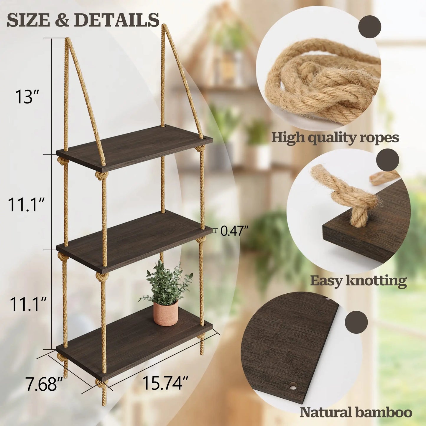 Woven Hanger Wall Shelves
