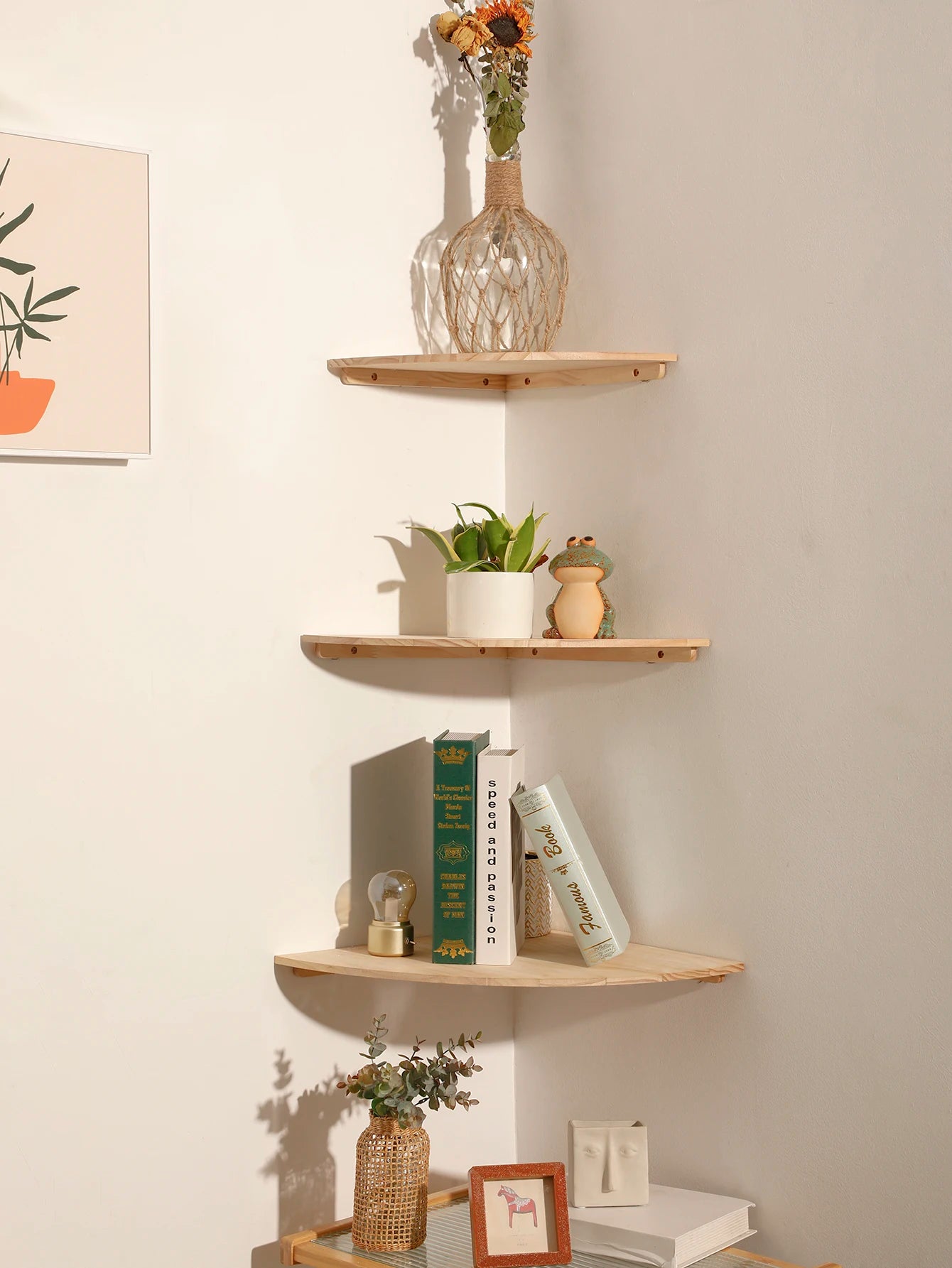 Minimalist Corner Wall Shelf