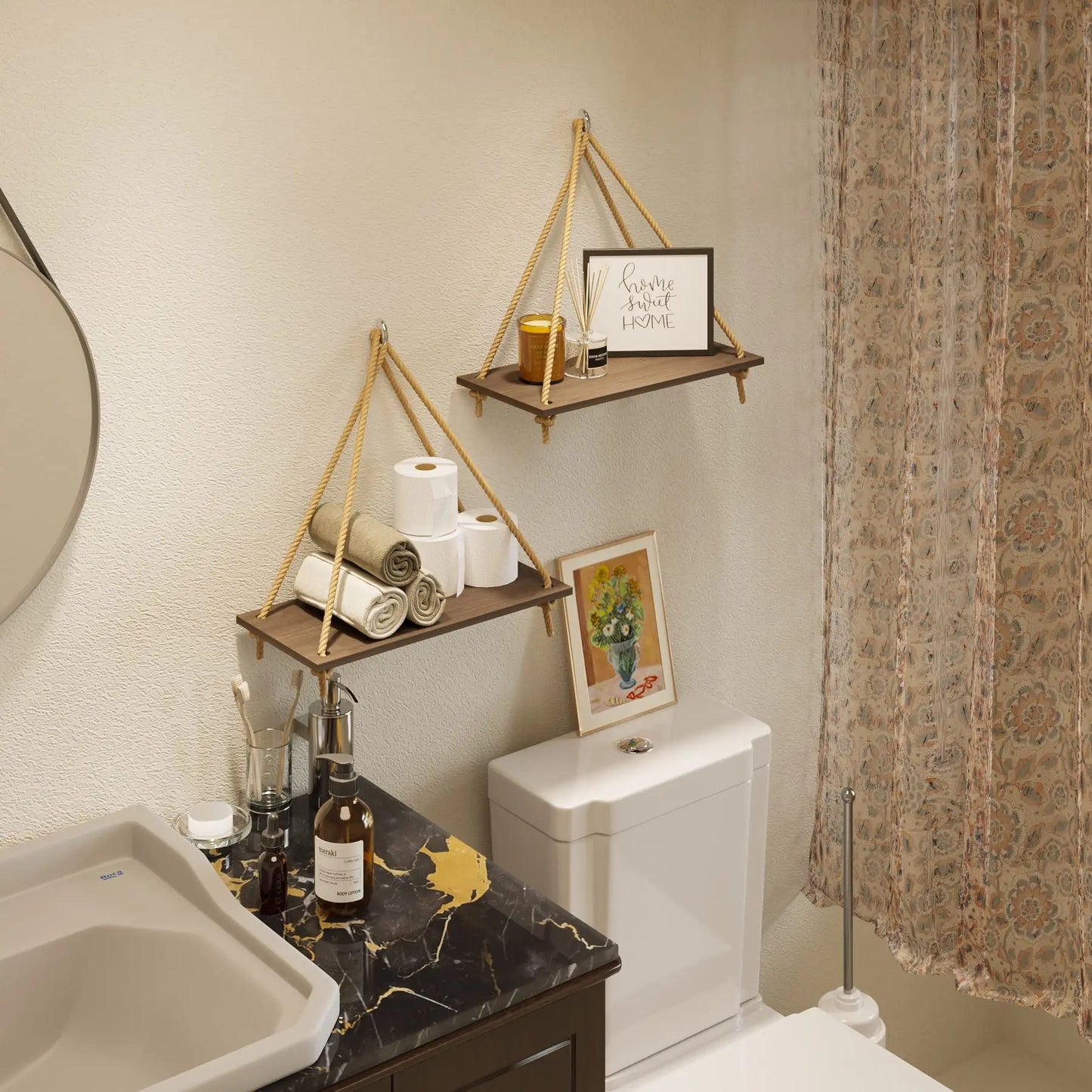 Woven Hanger Wall Shelves