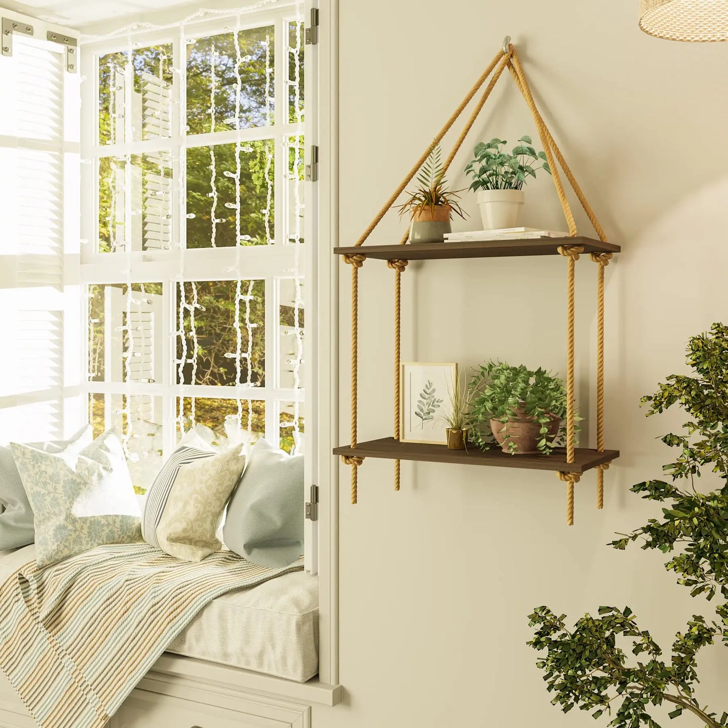 Woven Hanger Wall Shelves