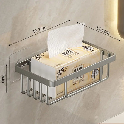 No-Drill Aluminum Shower Shelf