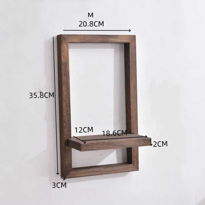 Rustic Hanging Wall Shelves