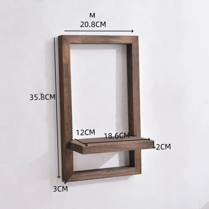 Rustic Hanging Wall Shelves