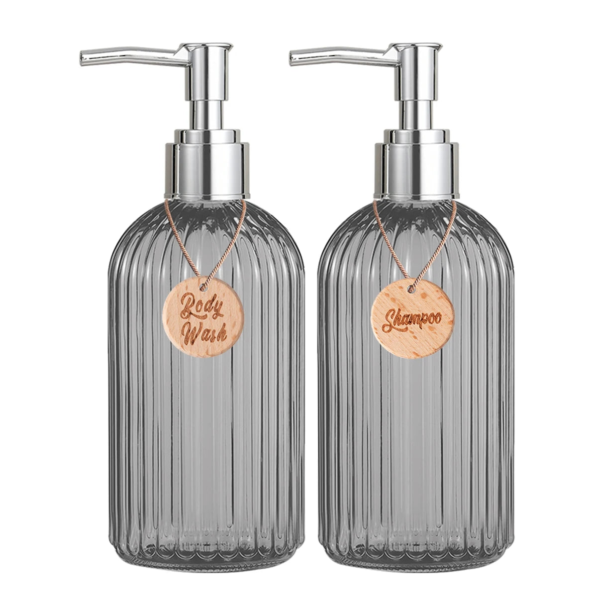 Shower Shampoo & Body Wash Dispenser Set