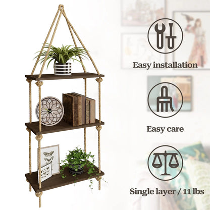 Woven Hanger Wall Shelves