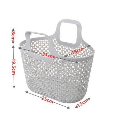 Portable Drainable Shower Basket – Large