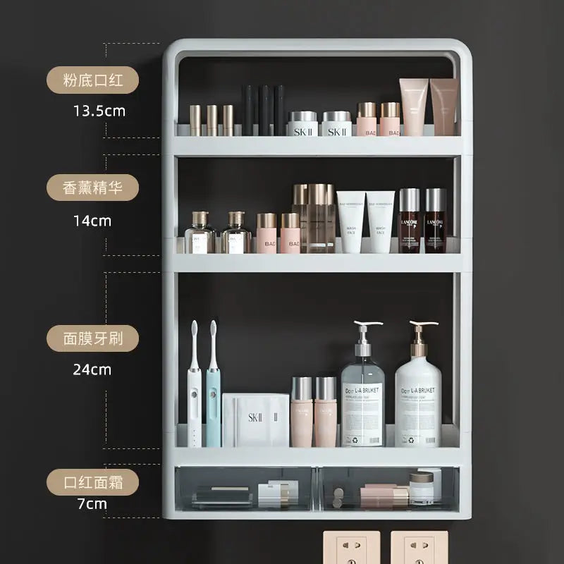 Wall-Mounted Bathroom Storage Rack