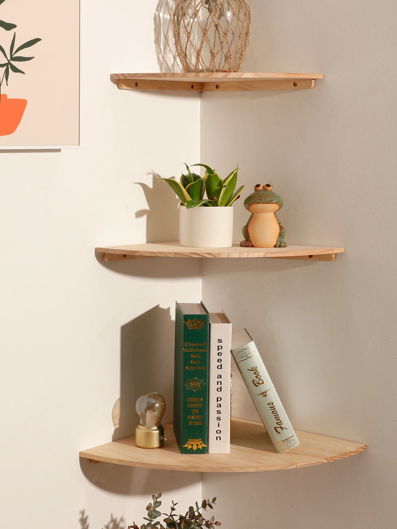 Minimalist Corner Wall Shelf