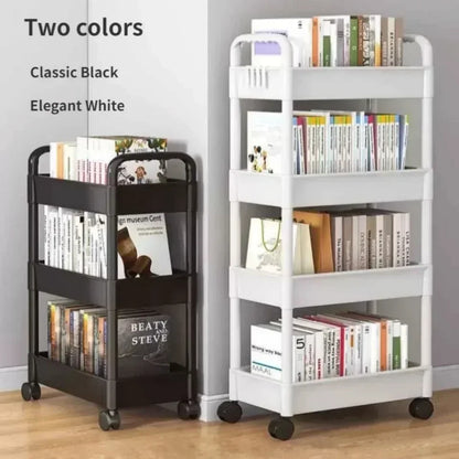 Multi-Tier Kitchen Storage Cart with Wheels