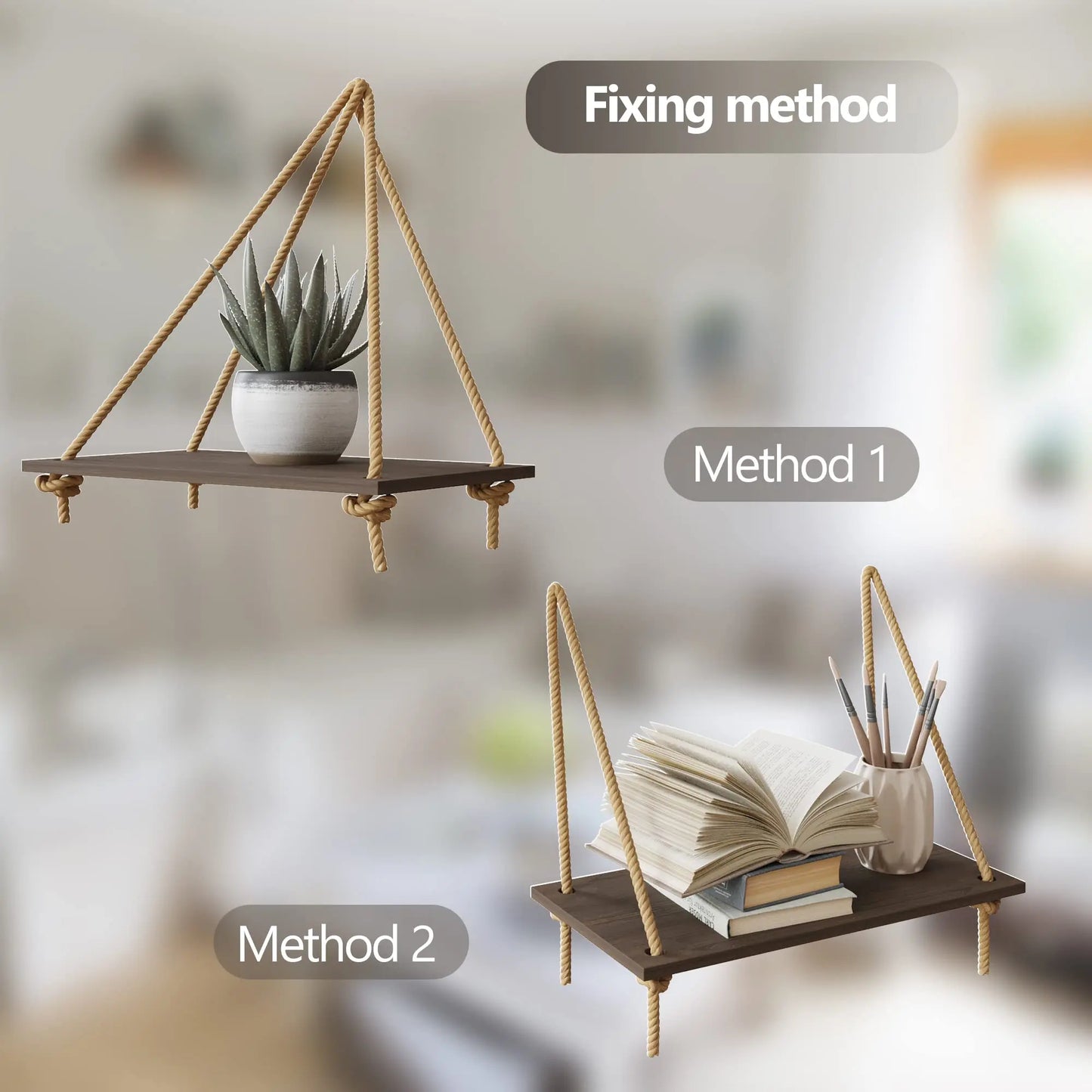 Woven Hanger Wall Shelves