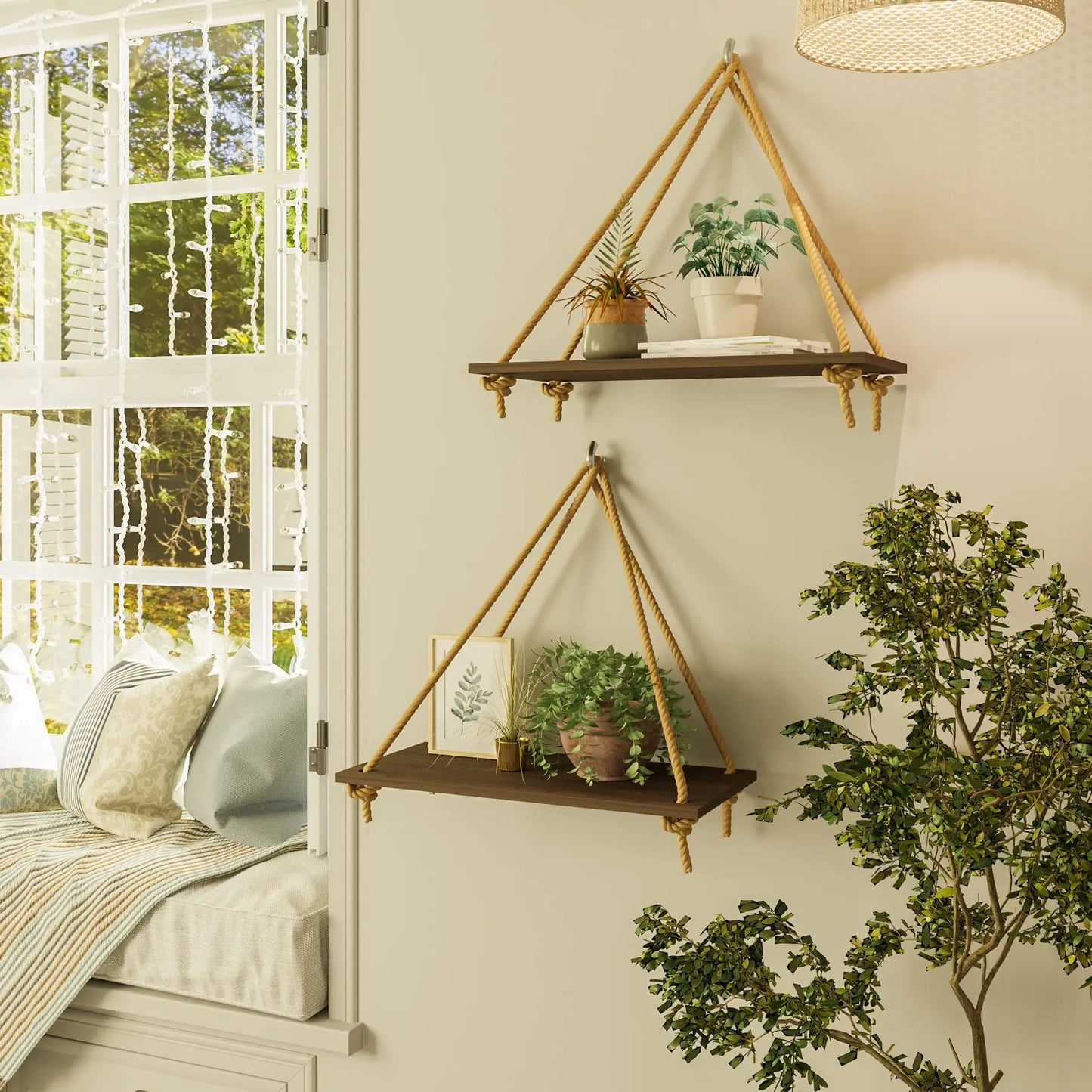 Woven Hanger Wall Shelves